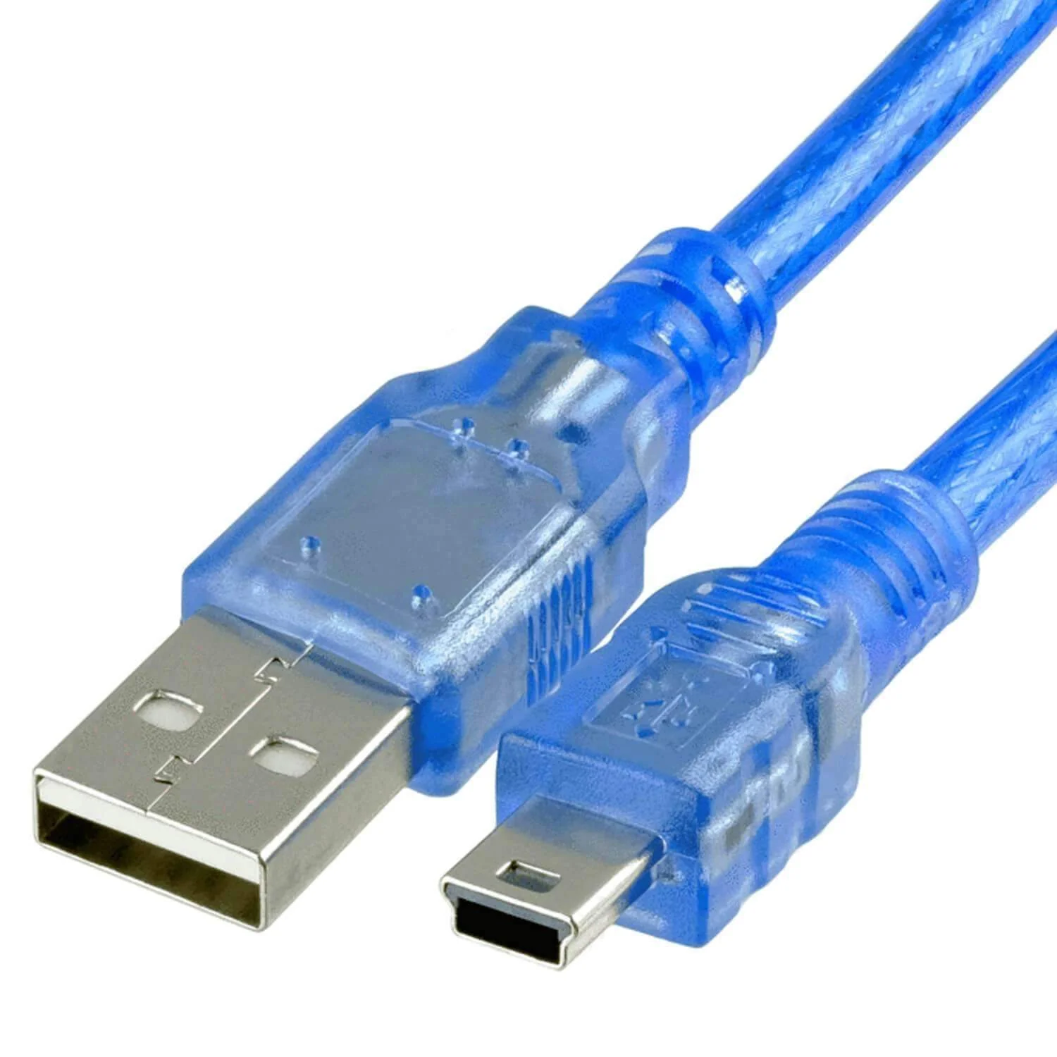 CABLE USB HEMBRA A MINI USB / 25CM / AZUL
