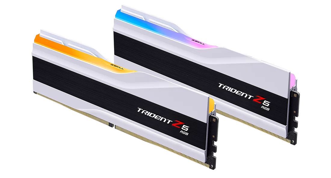 G-SKILL TRIDENT Z5 RGB (F5-6000J3239G32GX2-TZ5RK) / MEMORIA RAM DDR5 DE 64GB (32GBX2) A 6400MHZ DIMM / CL32-39-39-102 / INTEL XMP 3.0