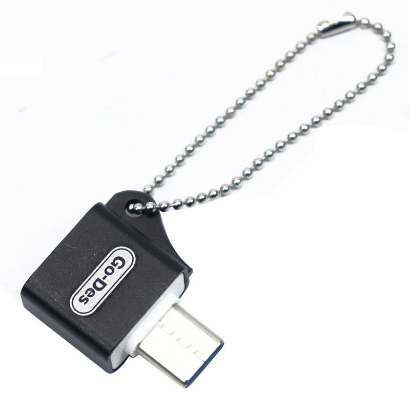 GO-DES GD-CT026 - ADAPTADOR TIPO-C MACHO A USB 3.0 HEMBRA / TRANSFERENCIA DE DATOS Y CARGA / NEGRO