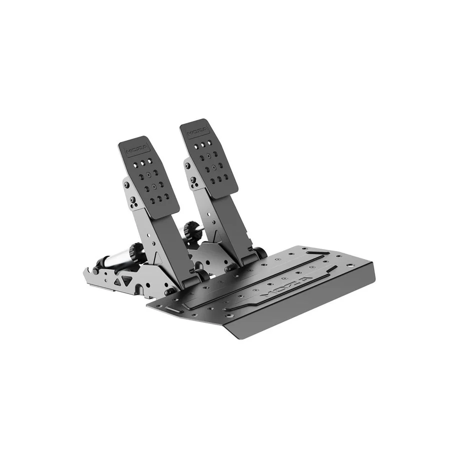 MOZA RACING PEDALES SRP2 (RS098) / PEDALES PARA SIMULADOR / FRENADA CONFIGURABLE / SISTEMA HIBRIDO LOAD CELL + SENSOR DE ANGULO DE 15 BITS / ALUMINIO