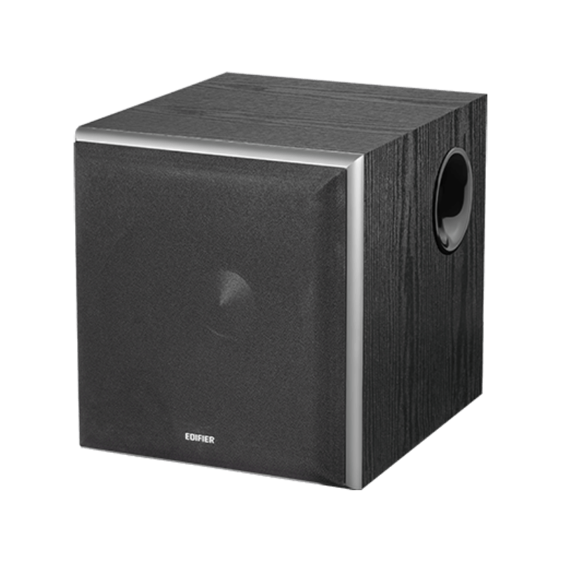 EDIFIER SUBWOOFER T5 V2 BLACK NOIR /  BAJO DE 70W RMS DE 8 / FILTRO DE PASO BAJO / RESONANCIA ACUSTICA REDUCIDA / AJUSTE DE FRECUENCIA Y POTENCIA