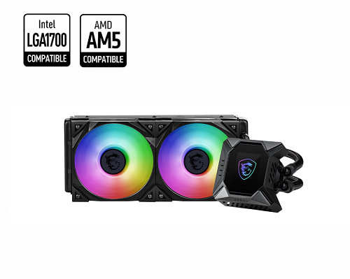 MSI MPG CORELIQUID K240 V2 / ENFRIAMIENTO LIQUIDO 240MM ARGB / COMPATIBLE CON LGA 1700, 1200, 1366, 115X, 20XX - AM4X , FX
