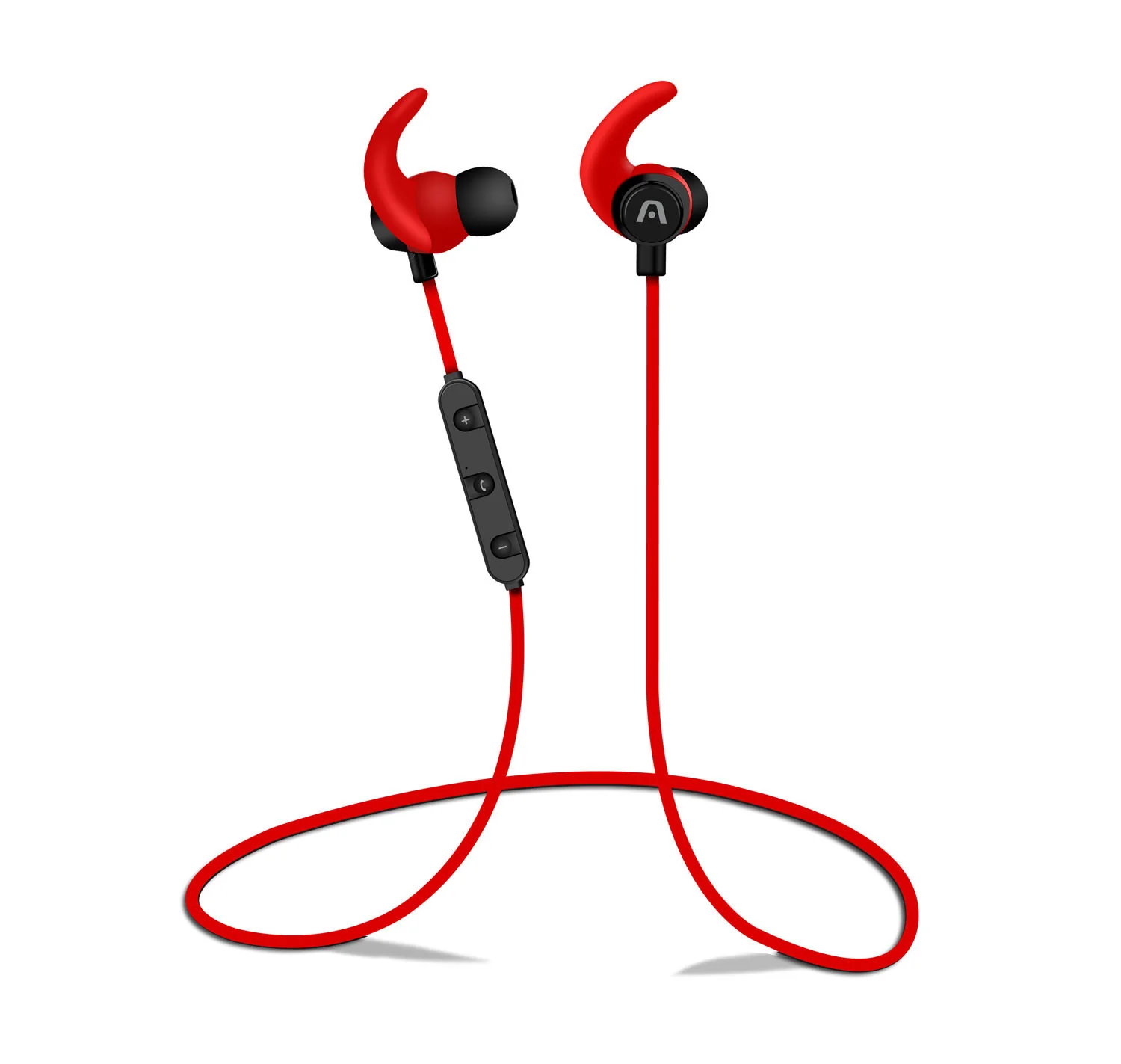 ARGOM TECH ULTIMATE SOUND FIT / AUDIFONO EARBUD / CONEXION BLUETOOTH / CONTROL VOLUMEN Y MICROFONO INCORPORADO / COLOR ROJO