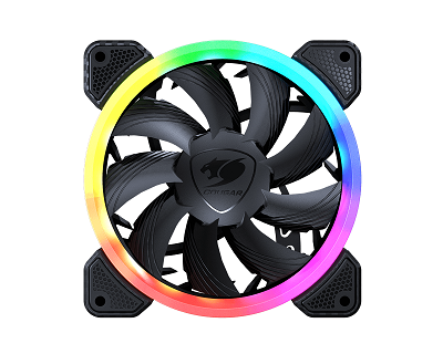 COUGAR VORTEX FCB120 / ABANICO DE 120MM RGB / COMPATIBLE CON AURA SYNC, MYSTIC LIGHT. RGB FUSION. POLYCHROME