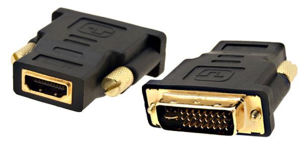 D-KEY ADAPTADOR DE HDMI A DVI (24+5) / HDMI HEMBRA - DVI-I MACHO / COLOR NEGRO