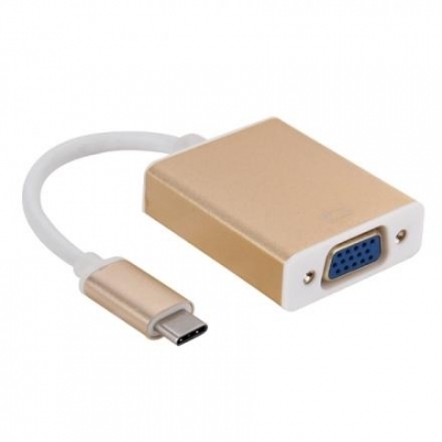 KINGMOX KMTV-01 - ADAPTADOR DE TIPO-C A VGA / CONECTOR DE USB 3.1 (TIPO-C) REVERSIBLE USB-C A VGA / 1080P HDTV