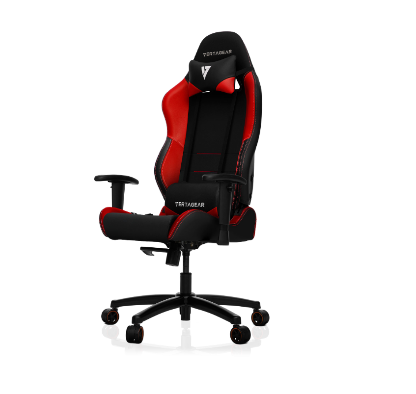 VERTAGEAR VG-SL1200SE_RD (NEGRO-ROJO) / SILLA ERGONOMICA / HYGENNX / BASE METALICA 5 / APOYABRAZO 2D / SOPORTA 120KG