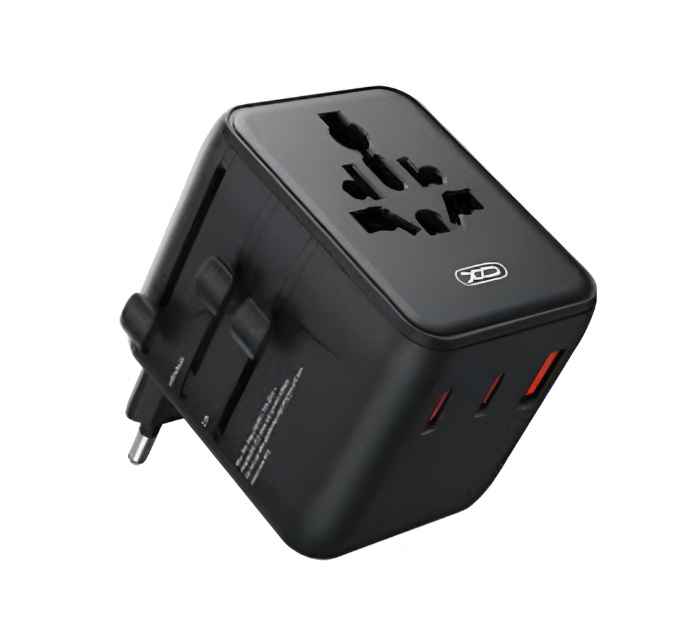 XO XO-WL36 / CARGADOR & CONVERSOR UNIVERSAL HASTA 20W CONECTOR EU/US/AUS / X2 USBC 20W, X1 USB-A 18W / USA/JP SOCKET