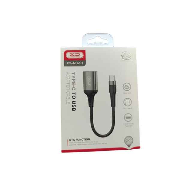 ADAPTADOR OTG XO-NB201 - ADAPTADOR TIPO C MACHO A USB 3.0 HEMBRA / COLOR NEGRO