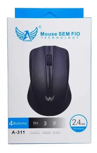 KINGMOX A-311 - MOUSE INALAMBRICO 2.4G / 10M /COLOR NEGRO