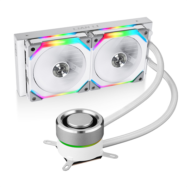 LIAN LI GALAHAD AIO UNIFAN 240 SL ARGB (WHITE) / SISTEMA DE ENFRIAMIENTO 240MM / COMPATIBLE LGA 1700, 1200, 115X, 1366,20XX, AM4,