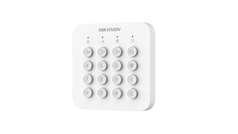 HIKVISION DS-PK201B-WB / TECLADO INALAMBRICO LED PARA ARMADO Y DESARMADO DE ALARMA / INCLUYE BATERIAS AA / AX HOME
