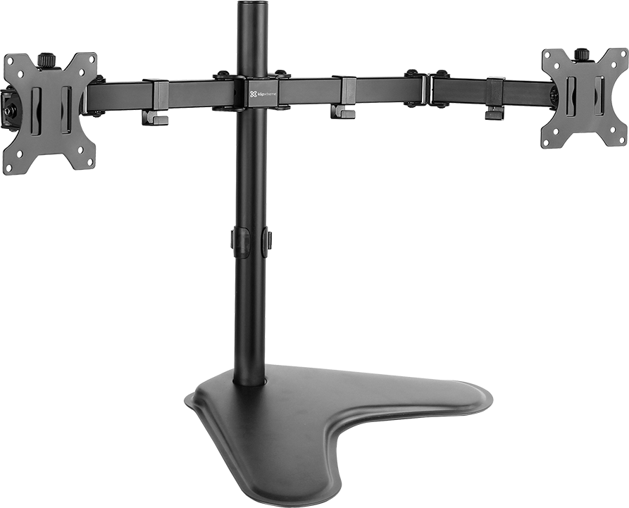 KLIP XTREME KPM-311 - SOPORTE DOBLE PARA MONITOR CON BASE PARA SOBREMESA / SOPORTA 13 A 32 / NEGRO