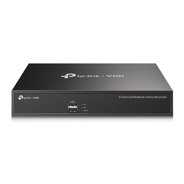 TP-LINK VIGI NVR1008H / NVR DE 8 CANAL / GRABACION 24-7 / SOPORTA DISCO HASTA 10TB / H.265+ / HDMI