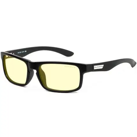 GUNNAR ENIGMA ONYX CLEAR / LENTES GAMER CON PROTECTOR DE LUZ AZUL Y FATIGA OCULAR / MEJORA EL CONTRASTE VISUAL / ARMAZON DE ALTA RESISTENCIA