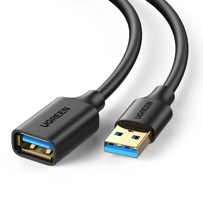 UGREEN 30127 / EXTENSION USB-A MACHO A HEMBRA / USB 3.0 / ALTA VELOCIDAD DE TRANSFERENCIA / PARA TECLADO, WEBCAM, GAMEPAD, USB, DISCOS, ETC / 3 METROS