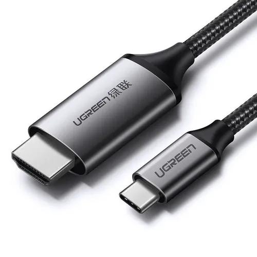 UGREEN MM142 / CABLE HDMI A USB TIPO-C DE 1.5M / 4K 60HZ / HDMI 1.4 & USB-C 3.2 GEN1 / THUNDERBOLT 3 STANDARD / CABLE TRENZADO Y BLINDADO