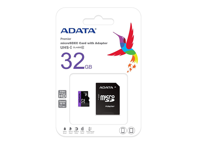 A-DATA MICROSDHC CON ADAPTADOR 32GB / LECTURA 80MB - ESCRITURA 100MB / V30 / A2 / 4K / UHS-I U3