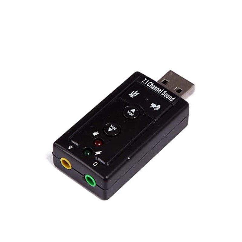 ZOECAN ZO-CA39 - ADAPTADOR DE SONIDO EXTERNO USB V7.1 / COLOR NEGRO