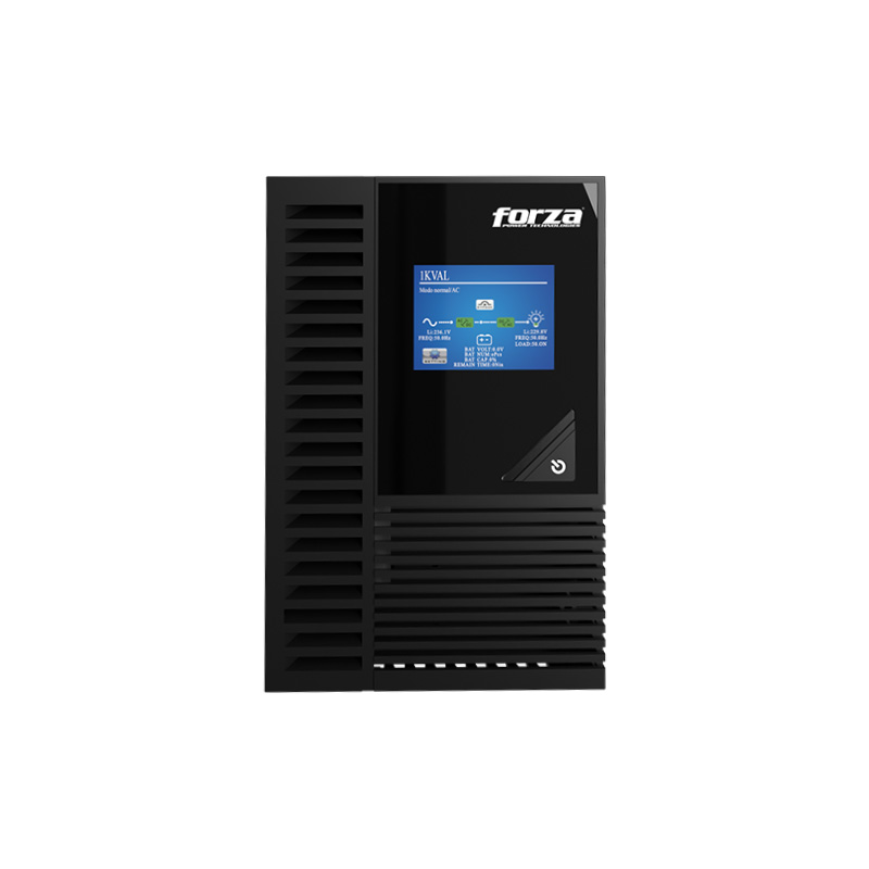 FORZA FDC-1000T / BATERIA DE RESPALDO EN LINEA DE 100VA - 900WATTS /  3X NEMA / PANTALLA LCD