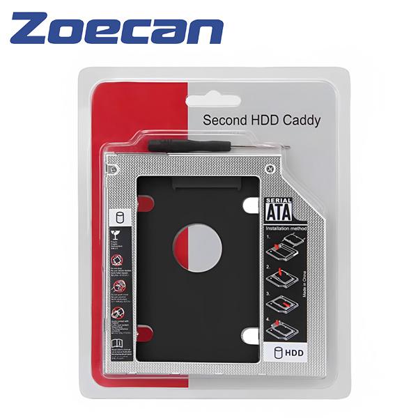 ZOECAN ZO-HD12 - CADDY SLIM 12.7MM / BANDEJA PARA DISCO 2.5 SATA