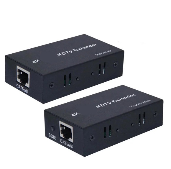 ZOECAN ZO-SS20 - EXTENDER DE  HDMI 1.4B / 60M / CAT5/CAT6 / SOPORTA 1080P / COLOR NEGRO