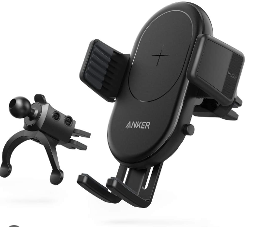 ANKER POWERWAVE B2551012 - CARGADOR DE COCHE INALAMBRICO / SOPORTE PARA TELEFONO MOVIL / QI 7.5W / CARGA RAPIDA PARA SMARTPHONE