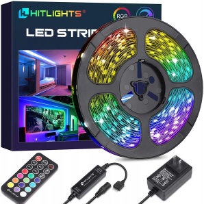 KINGMOX DSY-3201RGB-5M - CINTA LED MULTICOLOR 5M / 5050RGB / 6PIN RGB / 12V SWITCH POWER / RGB CONTRO BOX / 5 METROS