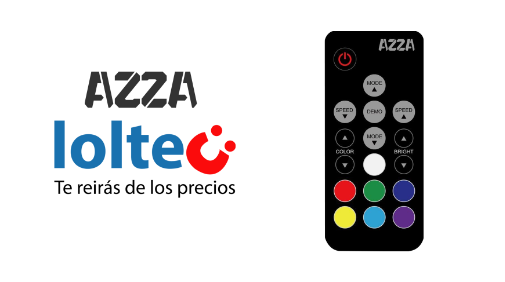 AZZA VEN0654 - CONTROL REMOTO AZZA RGB NEGRO / 12V / 4 PINES