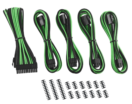 CABLEMOD MODMESH (CM-CAB-CKIT-N88KKLG-R) CLASSIC CABLE EXTENSION KIT - 8+8 SERIES - BLACK / LIGHT GREEN