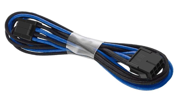 CABLEMOD MODFLEX  EPS 4+4PIN EXTENSION / COLOR NEGRO-AZUL / 45CM / (CM-CAB-4EPS-45KKB-R)