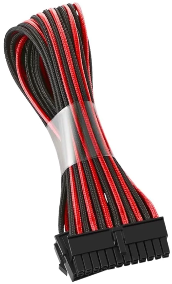 CABLEMOD MODFLEX ATX 24 PIN EXTENSION (CM-CAB-24P-30KKR-R) / COLOR ROJO-NEGRO / 30CM