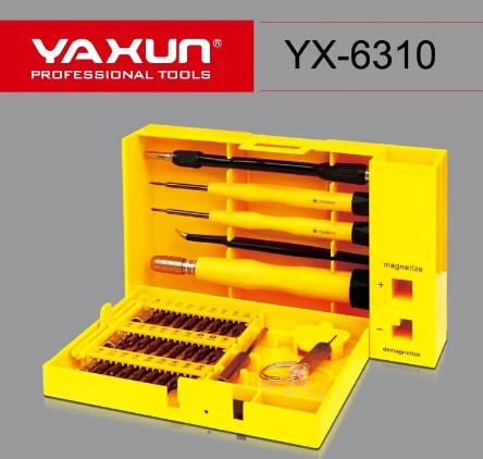 YAXUN YX-6310 - KIT DE HERRAMIENTAS PARA PORTATILES / 41 PCS / MULTIFUNCIONAL