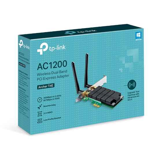 TP-LINK ARCHER T4E AC1200 - ADAPTADOR DUAL BAND WIRELESS PCI EXPRESS / 5GHZ 867MBPS + 2.4GHZ 300MBPS / BRACKET LOW-PROFILE / ANTENAS DETACHABLE