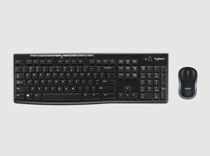 LOGITECH WIRELESS DESKTOP MK270 / COMPACTA COMBINACIÓN DE TECLADO Y RATÓN INALÁMBRICOS / RECEPTOR USB NANO / NEGRO / ESPAÑOL