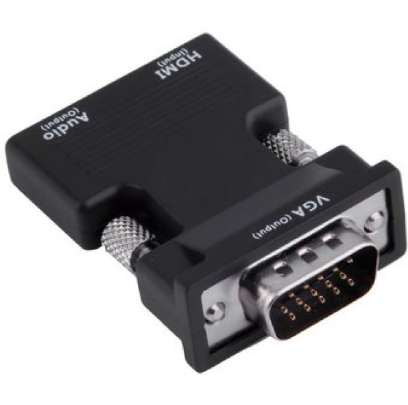 ZOECAN ZO-HW2213 - ADAPTADOR HDMI A VEGA / C-PORT DE AUDIO / COLOR NEGRO