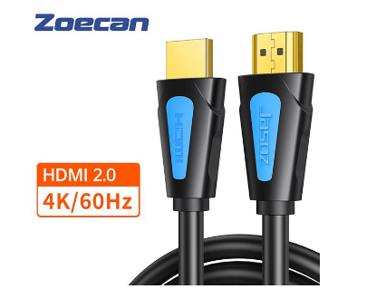 ZOECAN ZO-206-5 - CABLE HDMI V2.0 4K / 5 METROS / COLOR NEGRO