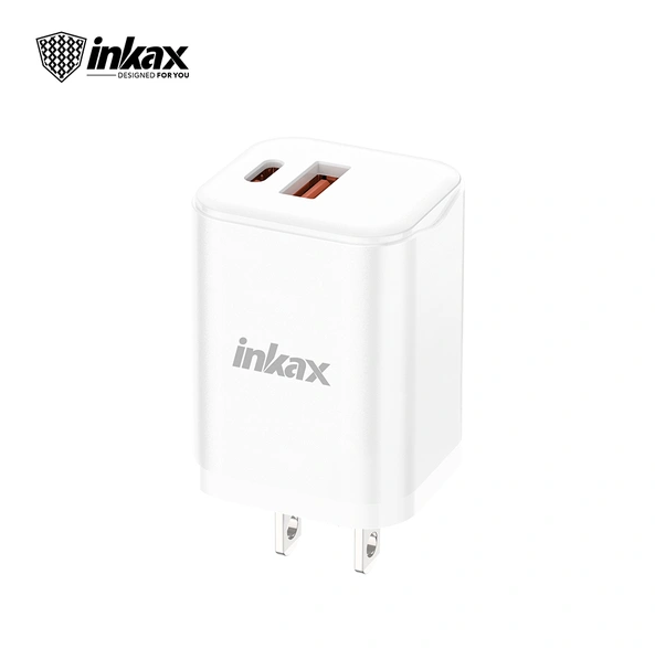 INKAX HC-05 TIPO C - CARGADOR 20W / CABLE DE USB 2.0 A TIPO C / COLOR BLANCO