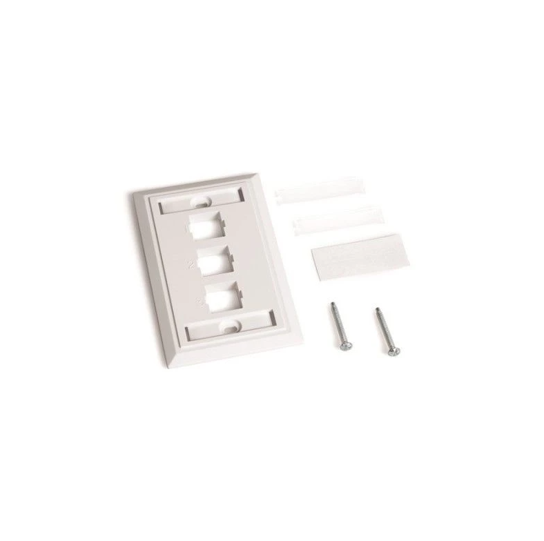ENCOM FACEPLATE 3 SALIDAS PARA JACK