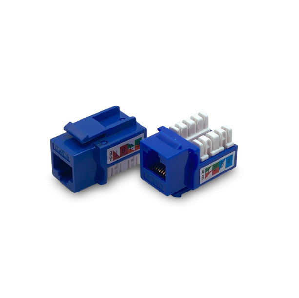 ENCOM EG-PRKS-C5-BL - CONECTOR GATO CAT5E / KEYSTONE JACK CAT5E RJ45 / COLOR AZUL