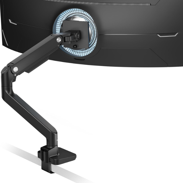 ARES WING (GDT1004BK) / BRAZO HIDRAULICO MONITOR ULTRA ANCHO  DE 17 A 49 / SOPORTA HASTA 44 LIBRAS / AJUSTABLE CON RESORTE DE GAS