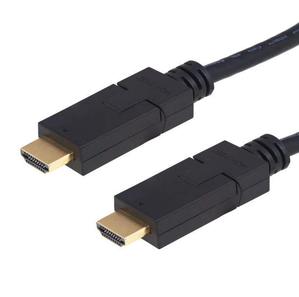ARGOM TECH ARG-CB-1910 / CABLE HDMI A HDMI 6FT (1.8M) / CONECTOR AJUSTABLE / V1.4 / COLOR NEGRO