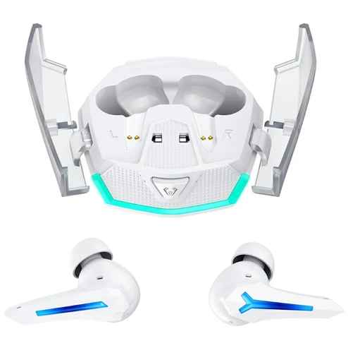 CELEBRAT W54 BLANCO / AURICULARES GAMING BLUETOOTH / SUPRESION DE RUIDO AMBIENTAL ACTIVA / HASTA 6.5 HORAS DE USO / BASE DE CARGA TIPO-C