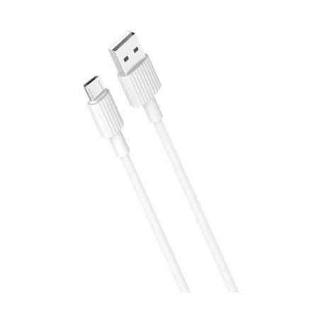 XO NBP156 - CABLE CARGADOR MICRO USB / BLANCO / 1 METRO