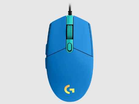 LOGITECH G203 LIGHTSYNC BLUE / 6 BOTON PROGRAMABLE / 8K DPI / FULL SPECTRUM RGB / CONEXION USB