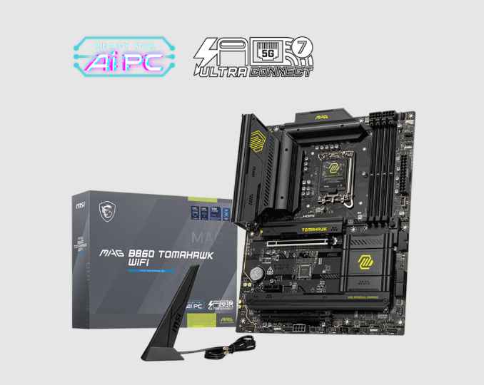 MSI MAG B860 TOMAHAWK WIFI / TARJETA MADRE ATX LGA 1851 / X4 DDR5 RAM SLOT HASTA 9200M/TS / X3 M.2 / PCIE GEN5 / INTEL KILLER 5GBPS LAN