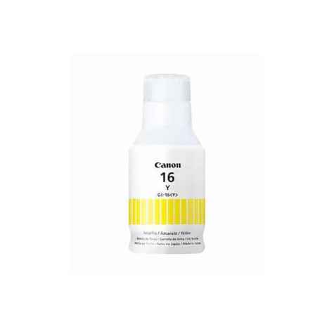 CANON GI-16 Y - BOTELLA DE TINTA AMARILLA PARA RECARGA EN IMPRESORAS GX6010 / GX7010 / 132ML