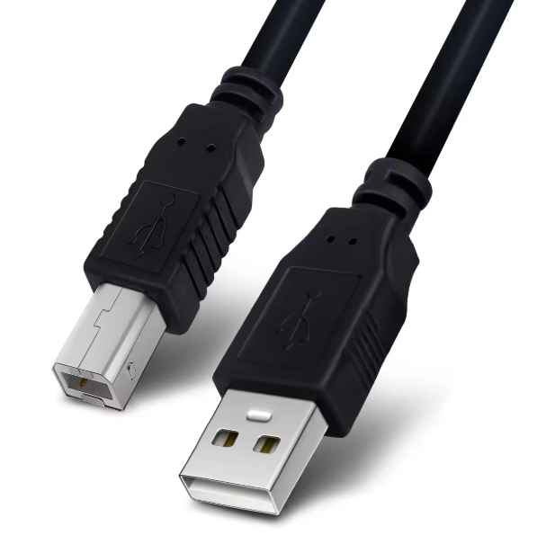 FCC-022 1.5M / CABLE DE DATOS PARA IMPRESORA 2.0 DE 1.5 METROS / COLOR NEGRO