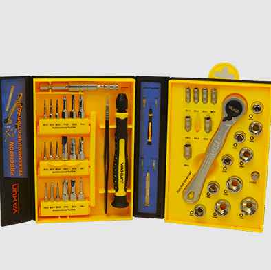 YAXUN YX-6024 / KIT DE HERRAMIENTAS MULTIFUNCIONAL / INCLUYE RATCHET Y DESTORNILLADOR / 41 PIEZAS