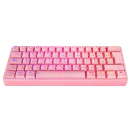 EAGLE WARRIOR KG-Y182 (ROSADO) / TECLADO MECANICO 60% / 62 TECLAS / ESPAÑOL